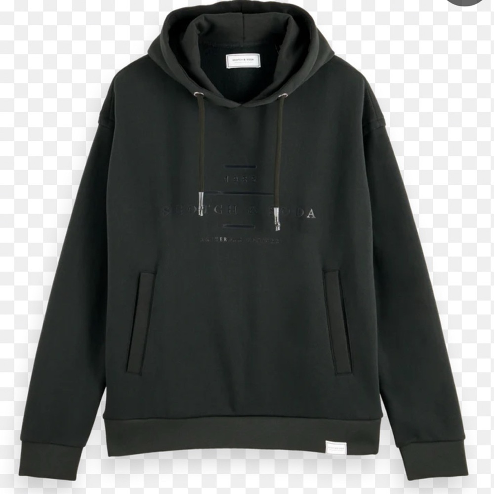 Scotch & Soda. Graphic Cotton-Blend Hoodie. Color: Dark Green. Size S. NWOT.